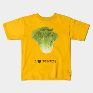 Lettuce - I love veggies Kids T-Shirt